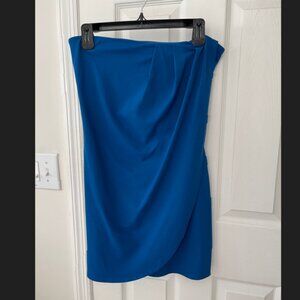 Susanna Monaco Blue Wraparound Tube Dress - Size Small - NWOT